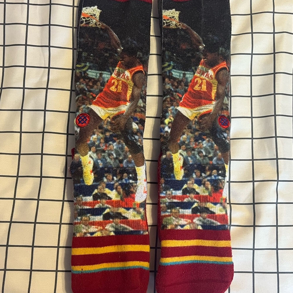 Stance Atlanta Hawks Dominique Wilkins Player Edition Crew Socks